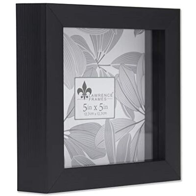 Lawrence Frames Lawrence Cadre Shadow Box, polystyrène, noir, 12,7 x 12,7 cm Lawrence Frames Lawrence Cadre Shadow Box, polystyrène, noir, 12,7 x 12,7 cm