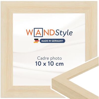 WANDStyle Cadre photo bois moderne, cadre nature, cadres photo 10x10 cm WANDStyle Cadre photo bois moderne, cadre nature, cadres photo 10x10 cm
