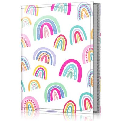 FINTIE Album photo de 10 x 15 cm – 52 pochettes de petite capacité avec couverture en cuir végétalien de qualité supérieure, album portefeuille portable pour famille, mariage (Dreamy Rainbow) FINTIE Album photo de 10 x 15 cm – 52 pochettes de petite capacité avec couverture en cuir végétalien de qualité supérieure, album portefeuille portable pour famille, mariage (Dreamy Rainbow)