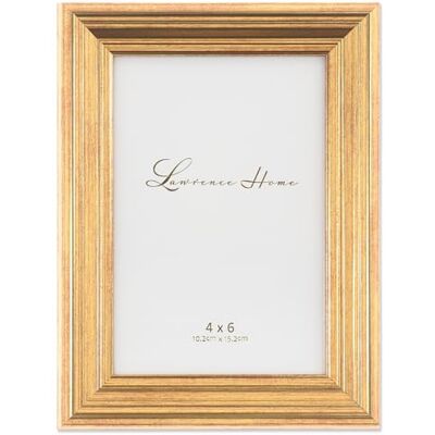 Cadre photo Lawrence Frames Sutter - Velours noir et or - 10x15 cm Cadre photo Lawrence Frames Sutter - Velours noir et or - 10x15 cm