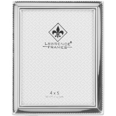 Lawrence Frames 11645 Cadre photo plaqué argent poli 10,2 x 12,7 cm, avec bordure de perles Lawrence Frames 11645 Cadre photo plaqué argent poli 10,2 x 12,7 cm, avec bordure de perles