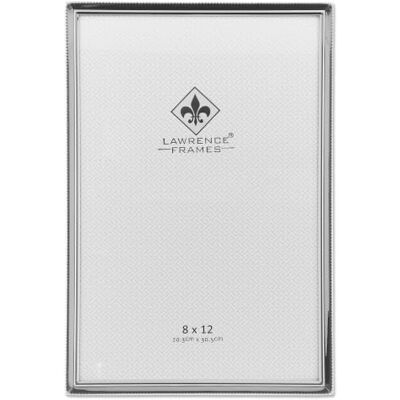 Lawrence Frames Cadre avec bordure de perles 20,3 x 30,5 cm, argenté Lawrence Frames Cadre avec bordure de perles 20,3 x 30,5 cm, argenté