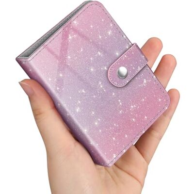 FINTIE Mini album photo pour films de 5 x 8 cm 52 pochettes Petits albums pour appareil photo instantané Fujifilm Instax Mini Images Polaroid Hi-Print Porte-cartes photo Kpop Reliure FINTIE Mini album photo pour films de 5 x 8 cm 52 pochettes Petits albums pour appareil photo instantané Fujifilm Instax Mini Images Polaroid Hi-Print Porte-cartes photo Kpop Reliure