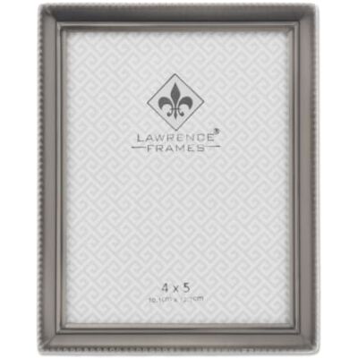 Lawrence Frames Cadre avec bordure de perles Étain 10,2 x 12,7 cm Lawrence Frames Cadre avec bordure de perles Étain 10,2 x 12,7 cm