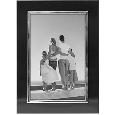 Malden International Designs Uptown Cadre en métal argenté Noir 10,2 x 15,2 cm Malden International Designs Uptown Cadre en métal argenté Noir 10,2 x 15,2 cm