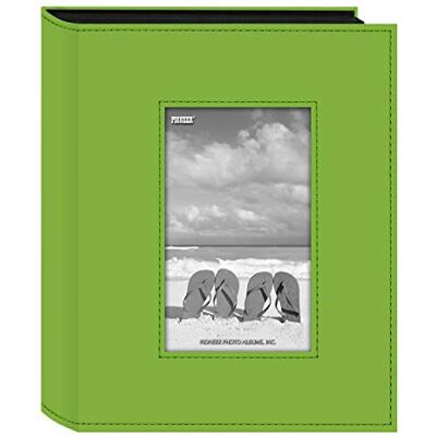 Pioneer Photo Albums FRM-246C Album photo 200 pochettes cousues en similicuir Vert citron Pioneer Photo Albums FRM-246C Album photo 200 pochettes cousues en similicuir Vert citron