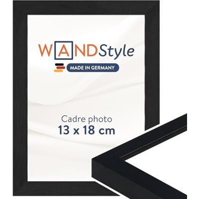 WANDStyle Cadre photo bois moderne, cadre noir, cadres photo 13x18 cm WANDStyle Cadre photo bois moderne, cadre noir, cadres photo 13x18 cm