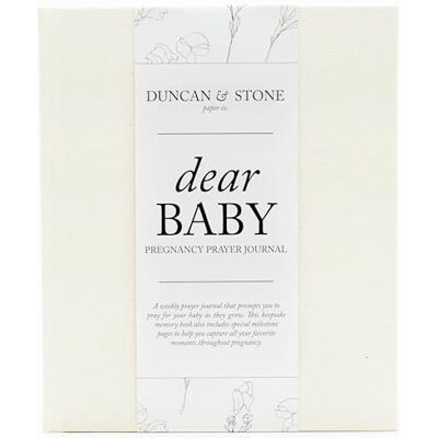 DUNCAN & STONE PAPER CO. Duncan & Stone Journal de prière de grossesse Dear Baby (ivoire, 110 pages) par Duncan & Stone – Album de scrapbooking de grossesse pour étapes importantes et photos – Journal de nouvelle maman – DUNCAN & STONE PAPER CO. Duncan & Stone Journal de prière de grossesse Dear Baby (ivoire, 110 pages) par Duncan & Stone – Album de scrapbooking de grossesse pour étapes importantes et photos – Journal de nouvelle maman –