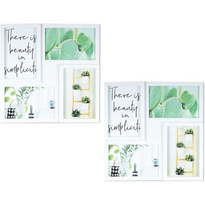 levandeo Lot de 2 cadres photo pour 8 photos 10 x 15 cm Blanc Support Galerie photo Collage photo Collage d'image Vitre en verre Décoration de table levandeo Lot de 2 cadres photo pour 8 photos 10 x 15 cm Blanc Support Galerie photo Collage photo Collage d'image Vitre en verre Décoration de table