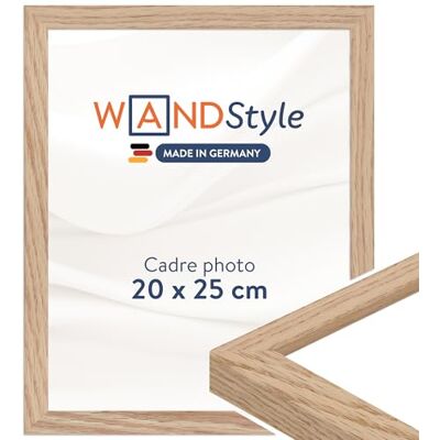 WANDStyle Cadre photo bois moderne, cadre chêne, cadres photo 20x25 cm WANDStyle Cadre photo bois moderne, cadre chêne, cadres photo 20x25 cm