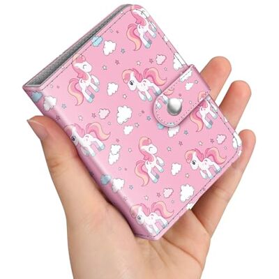 FINTIE Mini album photo pour films de 5 x 8 cm – 52 pochettes petits albums pour appareil photo instantané Fujifilm Instax Mini, images Polaroid Hi-Print, porte-cartes photo Kpop, reliure (chevaux FINTIE Mini album photo pour films de 5 x 8 cm – 52 pochettes petits albums pour appareil photo instantané Fujifilm Instax Mini, images Polaroid Hi-Print, porte-cartes photo Kpop, reliure (chevaux