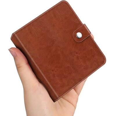 FINTIE Petit album photo pour films Polaroid 8,9 x 10,8 cm – 52 pochettes pour photos Polaoird i-Type/600/SX-70/Fujifilm Instax Wide Instant Camera, marron vintage FINTIE Petit album photo pour films Polaroid 8,9 x 10,8 cm – 52 pochettes pour photos Polaoird i-Type/600/SX-70/Fujifilm Instax Wide Instant Camera, marron vintage