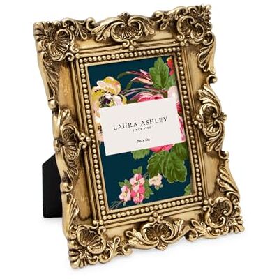Laura Ashley Cadre photo en résine texturée et ornée, fait à la main, chevalet et crochet pour exposition sur une table et murale, design floral, décoration d'intérieur, pour galerie de photos, d'art, Laura Ashley Cadre photo en résine texturée et ornée, fait à la main, chevalet et crochet pour exposition sur une table et murale, design floral, décoration d'intérieur, pour galerie de photos, d'art,