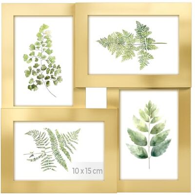 SONGMICS Cadre Photo Multiple, Pêle-Mêle pour 4 Photos, 30 x 30 x 2,4 cm SONGMICS Cadre Photo Multiple, Pêle-Mêle pour 4 Photos, 30 x 30 x 2,4 cm