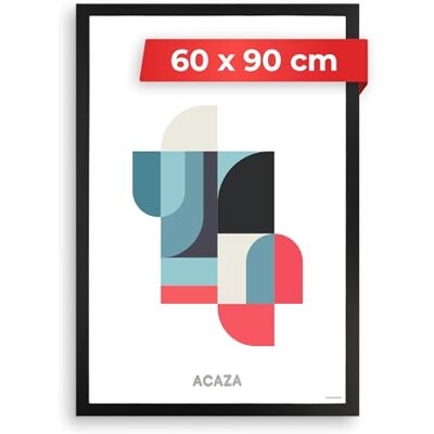 ACAZA Cadre Photo 60 x 90 cm, En Bois MDF et Verre Acrylic, Pour Photos, Posters et Puzzles, Décoration Murale, Portrait et Paysage, Noir ACAZA Cadre Photo 60 x 90 cm, En Bois MDF et Verre Acrylic, Pour Photos, Posters et Puzzles, Décoration Murale, Portrait et Paysage, Noir