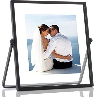 Lawrence Frames Cadre photo flottant en métal Noir 10 x 10 cm Lawrence Frames Cadre photo flottant en métal Noir 10 x 10 cm