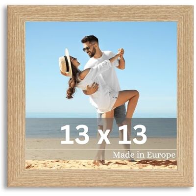 Victor Cadre Photo Klee 13x13 cm en Beige Simple et Moderne en Bois Châssis pour l'image 13x13 Victor Cadre Photo Klee 13x13 cm en Beige Simple et Moderne en Bois Châssis pour l'image 13x13