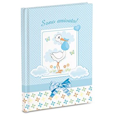 Mareli A7006C-DN Livre de souvenirs bleu clair - Livre de souvenirs pour nouveau-nés Mareli A7006C-DN Livre de souvenirs bleu clair - Livre de souvenirs pour nouveau-nés