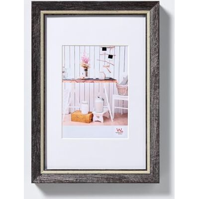 walther design Cadre photo noir 15 x 20 cm avec passe-partout, cadre chalet design EL520B walther design Cadre photo noir 15 x 20 cm avec passe-partout, cadre chalet design EL520B