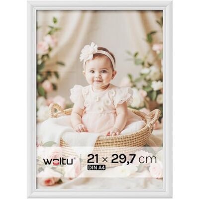 WOLTU BRU9894ws Cadre photo en bois, verre style Artos (blanc, 21 x 29,7 cm A4) WOLTU BRU9894ws Cadre photo en bois, verre style Artos (blanc, 21 x 29,7 cm A4)
