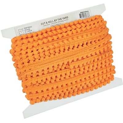 Expo PEA Pod Baby Pom Fransen 3/8 x 20Yd orange - fil à bricolage Expo PEA Pod Baby Pom Fransen 3/8 x 20Yd orange - fil à bricolage