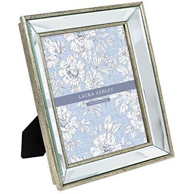 Laura Ashley Cadre photo miroir biseauté argenté, cadre miroir classique avec angle incliné profond, montage mural, conçu pour affichage de table, galerie de photos et art mural, 20,3 x 25,4 cm, argenté Laura Ashley Cadre photo miroir biseauté argenté, cadre miroir classique avec angle incliné profond, montage mural, conçu pour affichage de table, galerie de photos et art mural, 20,3 x 25,4 cm, argenté