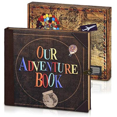 SINOBAND GRT Nos carnets de notes Adventure Book Journals DIY Anniversary Photo Album Scrapbooking 8,66 x 7,67 pouces 148P Journal d'écriture Journal Journal Carnet de notes pour enfants Noël SINOBAND GRT Nos carnets de notes Adventure Book Journals DIY Anniversary Photo Album Scrapbooking 8,66 x 7,67 pouces 148P Journal d'écriture Journal Journal Carnet de notes pour enfants Noël