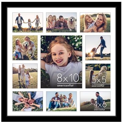 Americanflat Cadre Collage 50x50 cm avec Plexi Poli Cadre Pêle-Mêle pour une Photo 20x25 cm, Quatre 12,5x12,5 cm et Six 10x15 cm ou Utilisation en 50x50 cm Noir Americanflat Cadre Collage 50x50 cm avec Plexi Poli Cadre Pêle-Mêle pour une Photo 20x25 cm, Quatre 12,5x12,5 cm et Six 10x15 cm ou Utilisation en 50x50 cm Noir