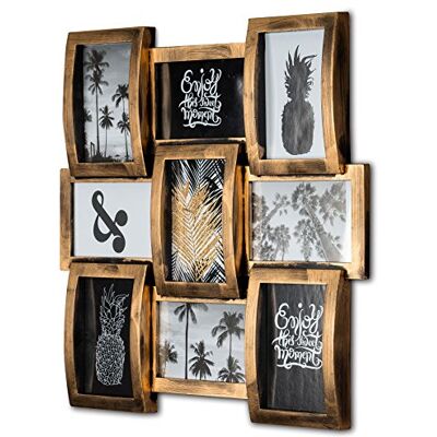 levandeo Cadre photo Collage 45 x 45 cm 9 photos 10 x 15 cm Cuivre Industrial Industriel Décoration Vitres en verre levandeo Cadre photo Collage 45 x 45 cm 9 photos 10 x 15 cm Cuivre Industrial Industriel Décoration Vitres en verre