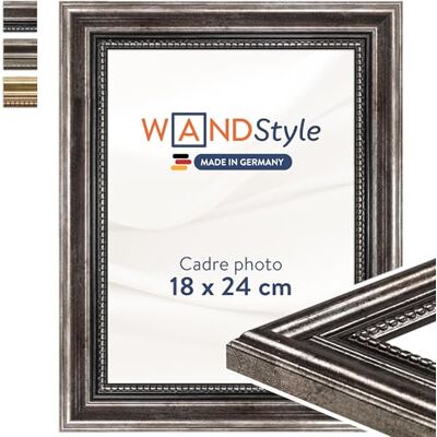 WANDStyle Cadre photo bois vintage, cadre raffiné, cadres photo 18x24 cm WANDStyle Cadre photo bois vintage, cadre raffiné, cadres photo 18x24 cm