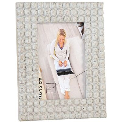 Cadre photo Emde 10x15 Gris Clair Points Cadre photo Emde 10x15 Gris Clair Points