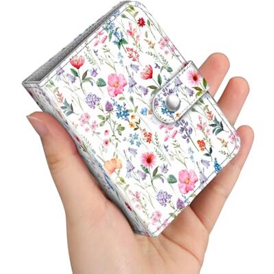FINTIE Mini album photo pour films de 5,1 x 7,6 cm – 52 pochettes pour appareil photo instantané Fujifilm Instax Mini/photos Polaroid Hi-Print, porte-cartes Kpop, motif floral FINTIE Mini album photo pour films de 5,1 x 7,6 cm – 52 pochettes pour appareil photo instantané Fujifilm Instax Mini/photos Polaroid Hi-Print, porte-cartes Kpop, motif floral
