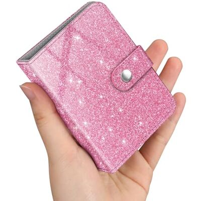 FINTIE Mini album photo 2 x 3" pouces 52 albums photo pour Fujifilm Instax Mini appareil photo instantané/Polaroid Hi-Print Images et Kpop Photocard Holder Binder, (Glittering Magenta) FINTIE Mini album photo 2 x 3" pouces 52 albums photo pour Fujifilm Instax Mini appareil photo instantané/Polaroid Hi-Print Images et Kpop Photocard Holder Binder, (Glittering Magenta)