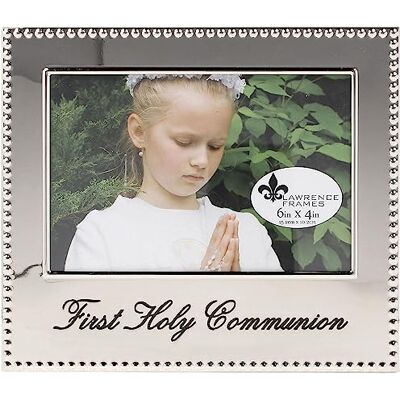 Lawrence Frames Cadre photo de première communion 10 x 15 cm, argenté Lawrence Frames Cadre photo de première communion 10 x 15 cm, argenté