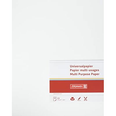 BRUNNEN Baier schneider & multi-papier universel-format a4-mat 160 g/m²-blanc 25 feuilles BRUNNEN Baier schneider & multi-papier universel-format a4-mat 160 g/m²-blanc 25 feuilles