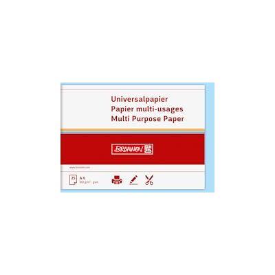 BRUNNEN Baier schneider &papier multifonction-papier-format a4–mat 160 g/m ²-bleu clair 25 feuilles BRUNNEN Baier schneider &papier multifonction-papier-format a4–mat 160 g/m ²-bleu clair 25 feuilles