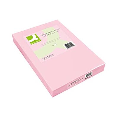 Q-Connect Lot de 500 feuilles de papier A4 KF01095 80 g Rose Q-Connect Lot de 500 feuilles de papier A4 KF01095 80 g Rose