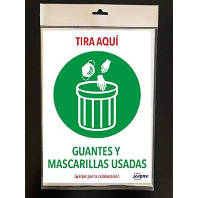 Avery Espagne AV_KITCOVID7_ES Signalisation Coronavirus COVID19-TIRAR Gant & USAA-MASCARILLAS 2 feuilles A4 Avery Espagne AV_KITCOVID7_ES Signalisation Coronavirus COVID19-TIRAR Gant & USAA-MASCARILLAS 2 feuilles A4