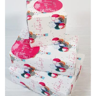 Abacus Papier cadeau 12373A « Ballons de fête » avec 2 feuilles et 2 étiquettes, sans plastique et entièrement recyclable, multicolore Abacus Papier cadeau 12373A « Ballons de fête » avec 2 feuilles et 2 étiquettes, sans plastique et entièrement recyclable, multicolore