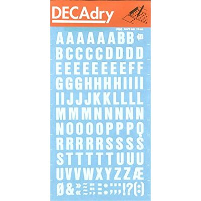 Unknown - Transfer Letters - 12mm - Lettres adhésives Unknown - Transfer Letters - 12mm - Lettres adhésives