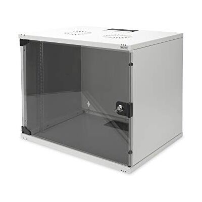 Digitus Armoire réseau rack 19 pouces 9 UH non monté montage mural profondeur 400 mm capacité de charge 60 kg porte vitrée série SOHO gris Digitus Armoire réseau rack 19 pouces 9 UH non monté montage mural profondeur 400 mm capacité de charge 60 kg porte vitrée série SOHO gris