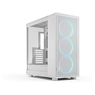 Fractal Design Epoch XL White RGB – Verre trempé teinté transparent Prend en charge les GPU de 425 mm et les radiateurs de 360 mm. Comprend 3 ventilateurs Momentum 14 RVB avec pales LCP et Fractal Design Epoch XL White RGB – Verre trempé teinté transparent Prend en charge les GPU de 425 mm et les radiateurs de 360 mm. Comprend 3 ventilateurs Momentum 14 RVB avec pales LCP et