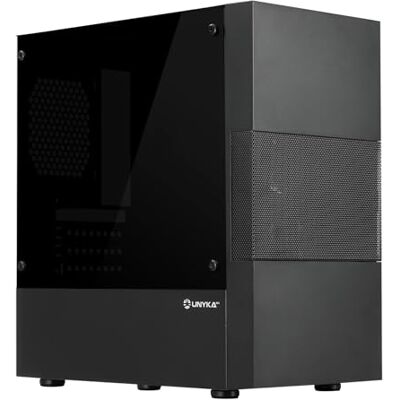 Unykach Boîtier Micro ATX Aero C25, section centrale de grille, 2 ports USB 3.0 et 1 USB 2.0. Comprend un bloc d'alimentation ATX de 500 W (max) Unykach Boîtier Micro ATX Aero C25, section centrale de grille, 2 ports USB 3.0 et 1 USB 2.0. Comprend un bloc d'alimentation ATX de 500 W (max)