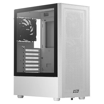 XPG Valor MESH (boîtier compact ATX Mid-Tower, design du panneau avant en maille, panneau latéral en verre trempé de 3 mm, 4 ventilateurs préinstallés de 120 mm) XPG Valor MESH (boîtier compact ATX Mid-Tower, design du panneau avant en maille, panneau latéral en verre trempé de 3 mm, 4 ventilateurs préinstallés de 120 mm)