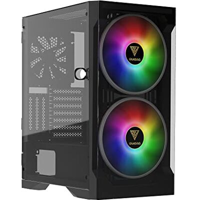 GAMDIAS APOLLO E2 Elite Boîtier PC de jeu, boîtier ATX, panneau en verre trempé, 3 ventilateurs ARGB intégrés de 200 mm, fenêtre d'installation sans outils, prend en charge les cartes mères jusqu'à GAMDIAS APOLLO E2 Elite Boîtier PC de jeu, boîtier ATX, panneau en verre trempé, 3 ventilateurs ARGB intégrés de 200 mm, fenêtre d'installation sans outils, prend en charge les cartes mères jusqu'à