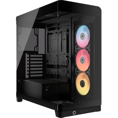 Corsair FRAME 4500X RS-R ARGB Boîtier PC moyen-tour en verre panoramique – Système de fixation du ventilateur InfiniRail, Peut accueillir deux radiateurs de 360 mm, 3x ventilateurs RS120R – Noir Corsair FRAME 4500X RS-R ARGB Boîtier PC moyen-tour en verre panoramique – Système de fixation du ventilateur InfiniRail, Peut accueillir deux radiateurs de 360 mm, 3x ventilateurs RS120R – Noir
