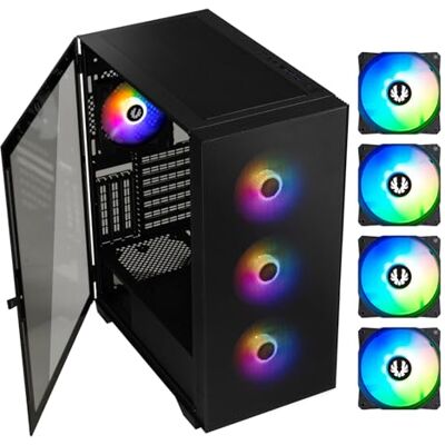BITFENIX Boitier PC Moyen Tour Flow (Noir) ARGB BITFENIX Boitier PC Moyen Tour Flow (Noir) ARGB