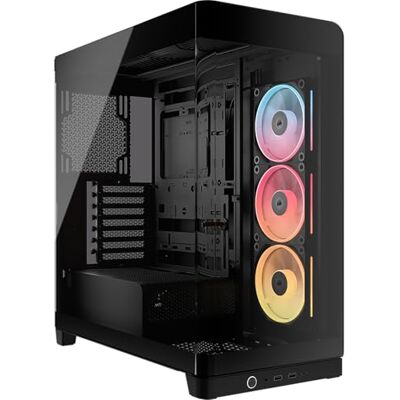 Corsair FRAME 4500X LX-R RGB LINK Boîtier PC moyen-tour en verre panoramique – Système de fixation du ventilateur InfiniRail, Peut accueillir deux radiateurs de 360 mm, 3x LX120R RGB LINK – Noir Corsair FRAME 4500X LX-R RGB LINK Boîtier PC moyen-tour en verre panoramique – Système de fixation du ventilateur InfiniRail, Peut accueillir deux radiateurs de 360 mm, 3x LX120R RGB LINK – Noir