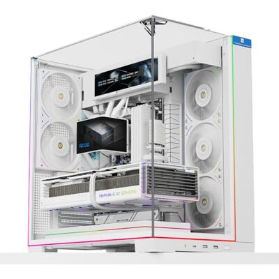 Thermalright TR A70 Boîtier PC blanc extensible avec support GPU vertical et interface de type C Ventilation à haut débit Construction stable Universel pour les jeux et le rendu Thermalright TR A70 Boîtier PC blanc extensible avec support GPU vertical et interface de type C Ventilation à haut débit Construction stable Universel pour les jeux et le rendu