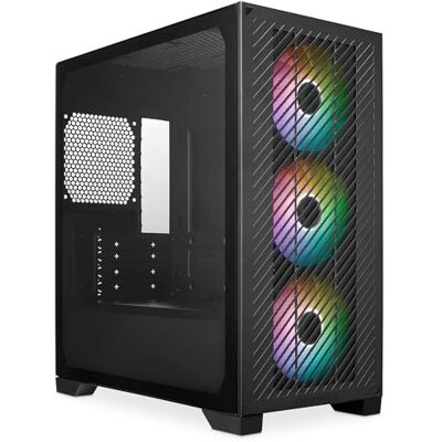 Cooler Master Elite 301 – Mini-tour (Micro-ATX, ITX), 3 ventilateurs d'admission ARGB de 120 mm (1200 tr/min), prend en charge un radiateur jusqu'à 280 mm ou un processeur graphique 365 mm, enveloppe Cooler Master Elite 301 – Mini-tour (Micro-ATX, ITX), 3 ventilateurs d'admission ARGB de 120 mm (1200 tr/min), prend en charge un radiateur jusqu'à 280 mm ou un processeur graphique 365 mm, enveloppe